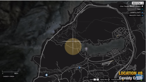 gta v treasure hunt cross in the brush picture location