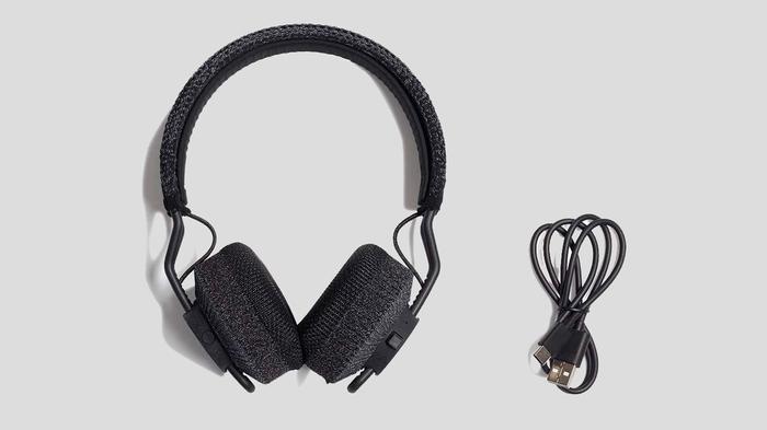 Best running headphones adidas product image of a pair of black over-ear headphones