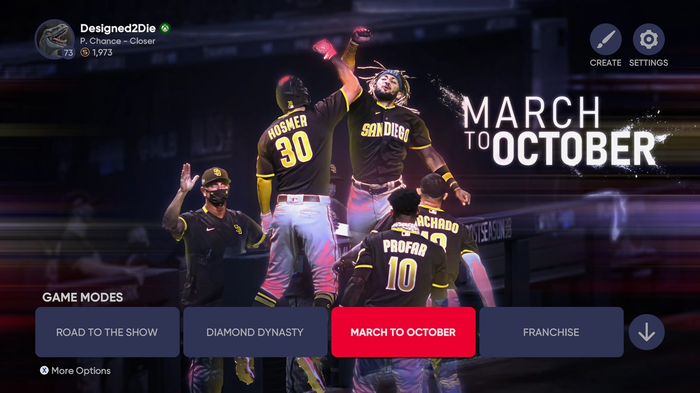 MLB The Show 22 March to October MTO