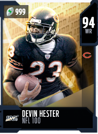 Devin Hester KR / WR Chicago Bears Creation Madden 20 PS4, Xbox 1