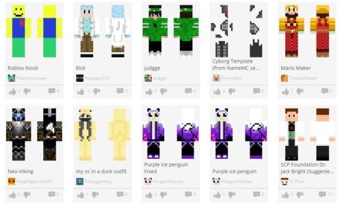 Minecraft Skins Maker Edit Download Upload Pocket Edition Crossplay - roblox best skins