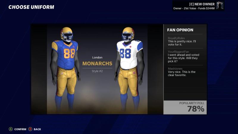 Madden 21 Franchise Relocation: London team names, uniforms, & more