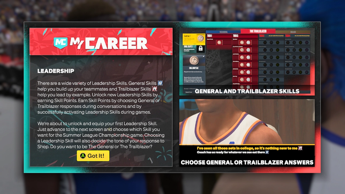 NBA 2K23 MyCAREER Beginner's Guide Leadership Skills 