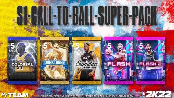 Super Pack set locker code in NBA 2K22