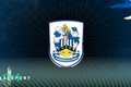 Huddersfield Town badge with blue background