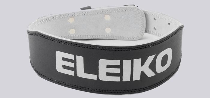 Best Weightlifting Belt Eleiko product image of black leather belt.