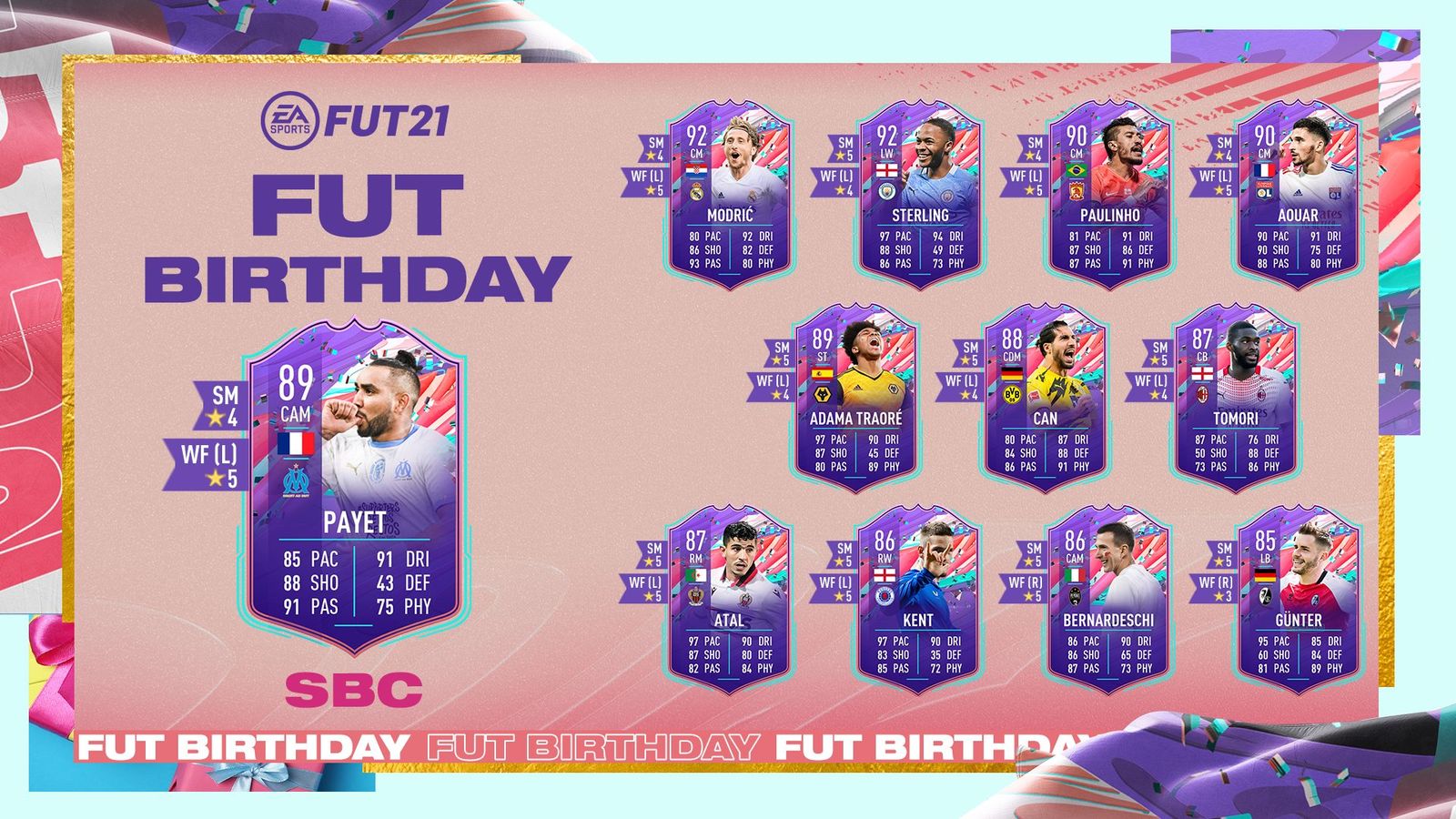 FIFA 21 FUT Birthday SBC Dimitri Payet Ultimate Team