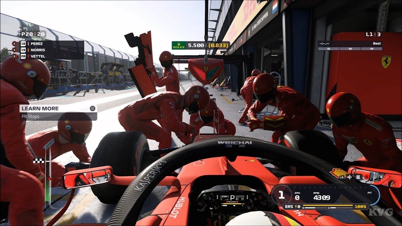 f1 2019 pit lane gameplay vettel ferrari