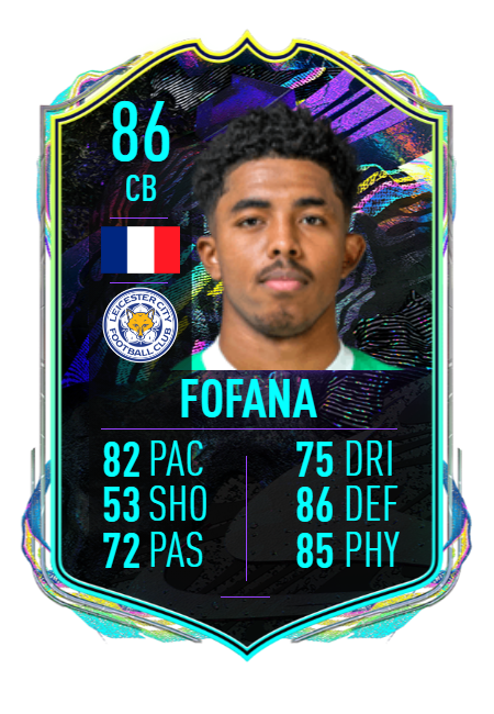 wesley fofana fifa 21 ultimate team future stars concept card