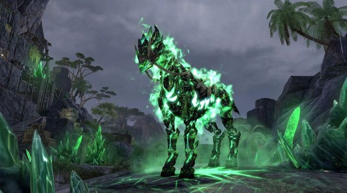 A purchasable horse in The Elder Scrolls Online Crown Store from the endeavor quest rewards.