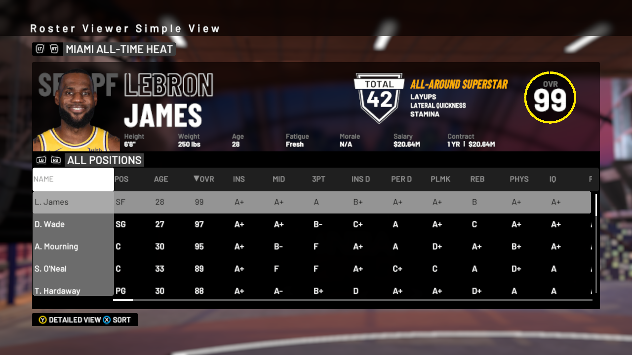 NBA 2K19: All-Time Miami Heat Player 