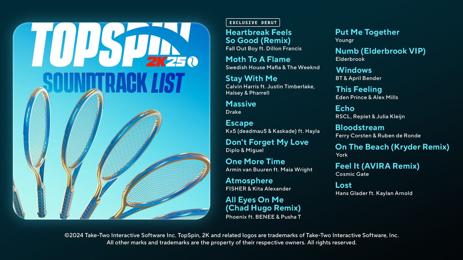 TopSpin 2K25 Soundtrack