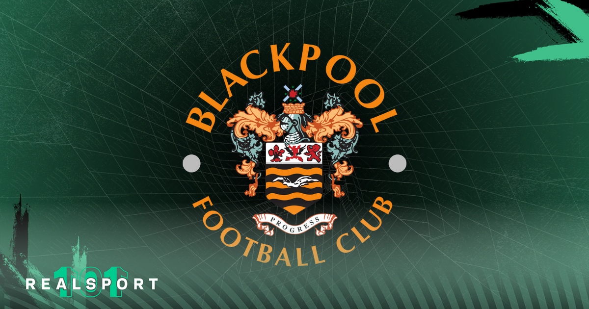 Blackpool badge with green background