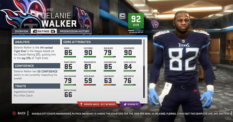 Madden 19: Tennessee Titans Player Ratings, Roster, Depth Chart & Playbooks