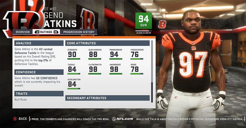 Projecting Cincinnati Bengals rookie ratings in Madden 19