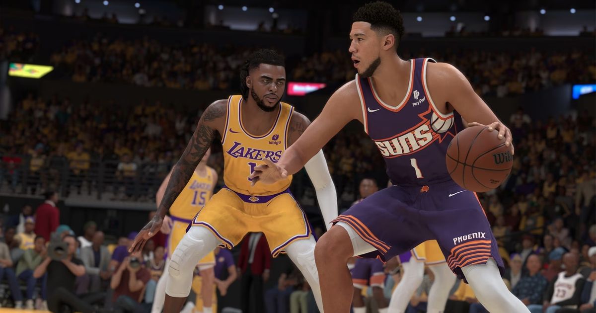 NBA 2K24 Devin Booker and D'Angelo Russell