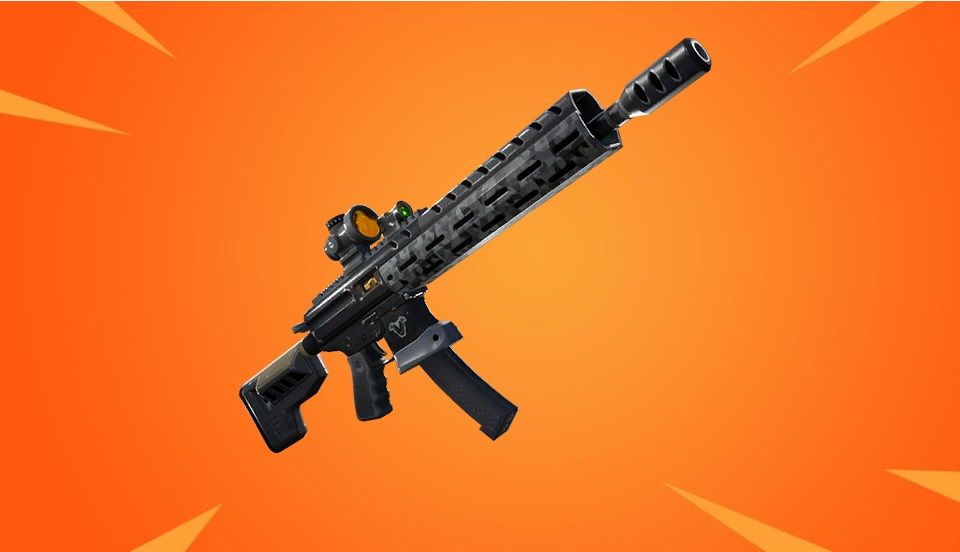 fortnite tactical assault rifle gold background