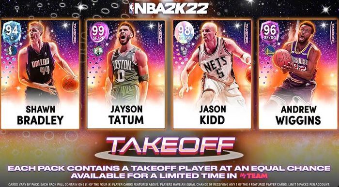 NBA 2K22 MyTEAM Takeoff Packs