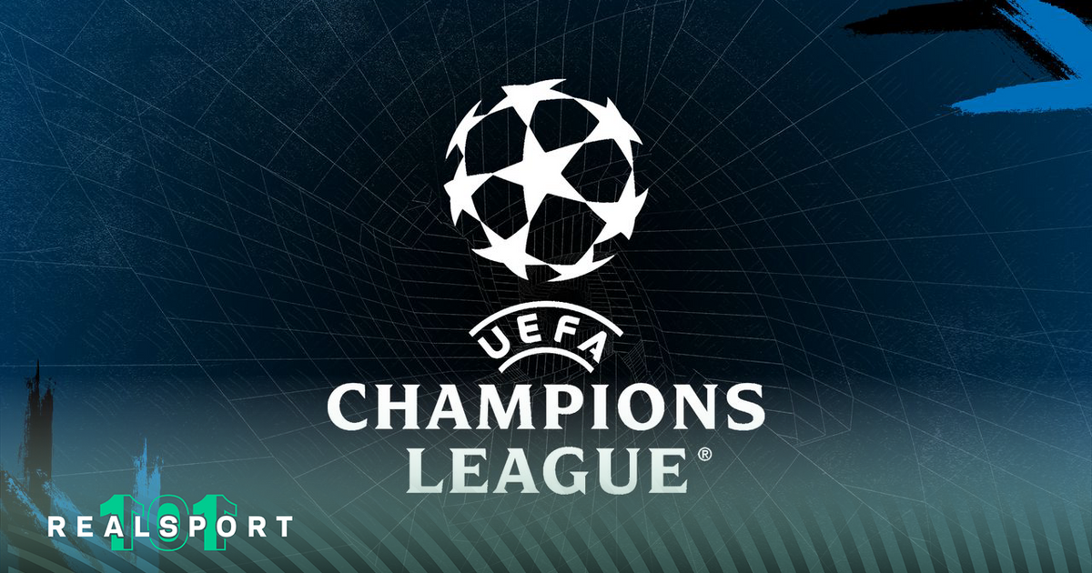 UEFA Champions League logo with blue background
