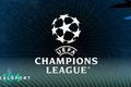 Champions League logo with blue background