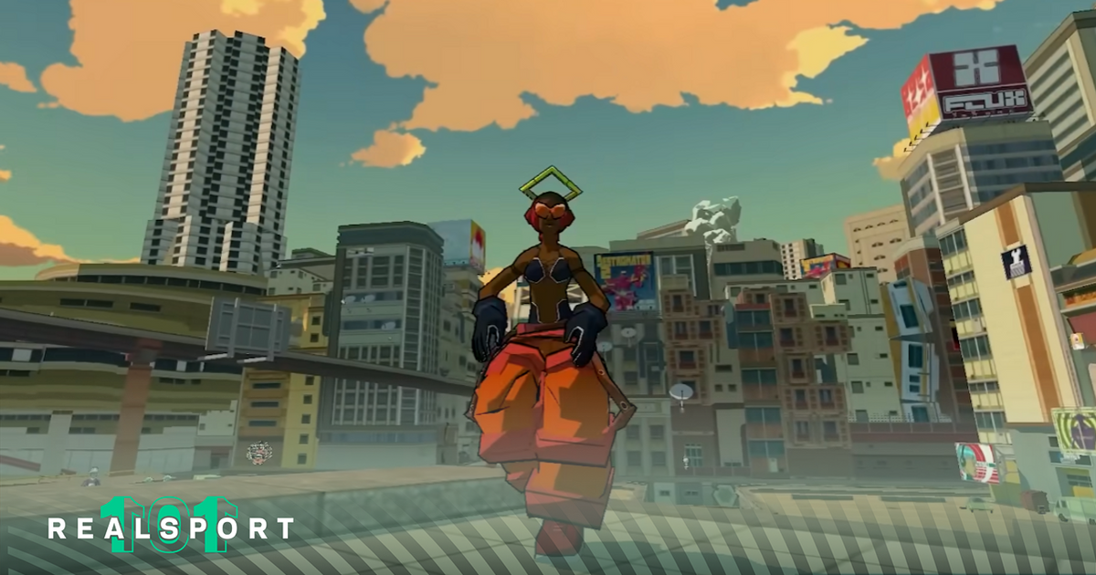 A screenshot from Bomb Rush Cyberfunk "Official Special Trailer"