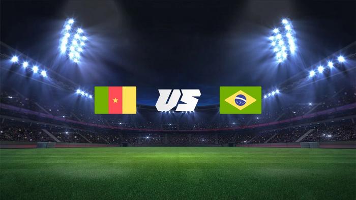 cameroon vs brazil flags
