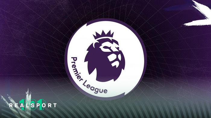 Premier League logo with navy blue background