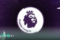 Premier League logo with dark blue background