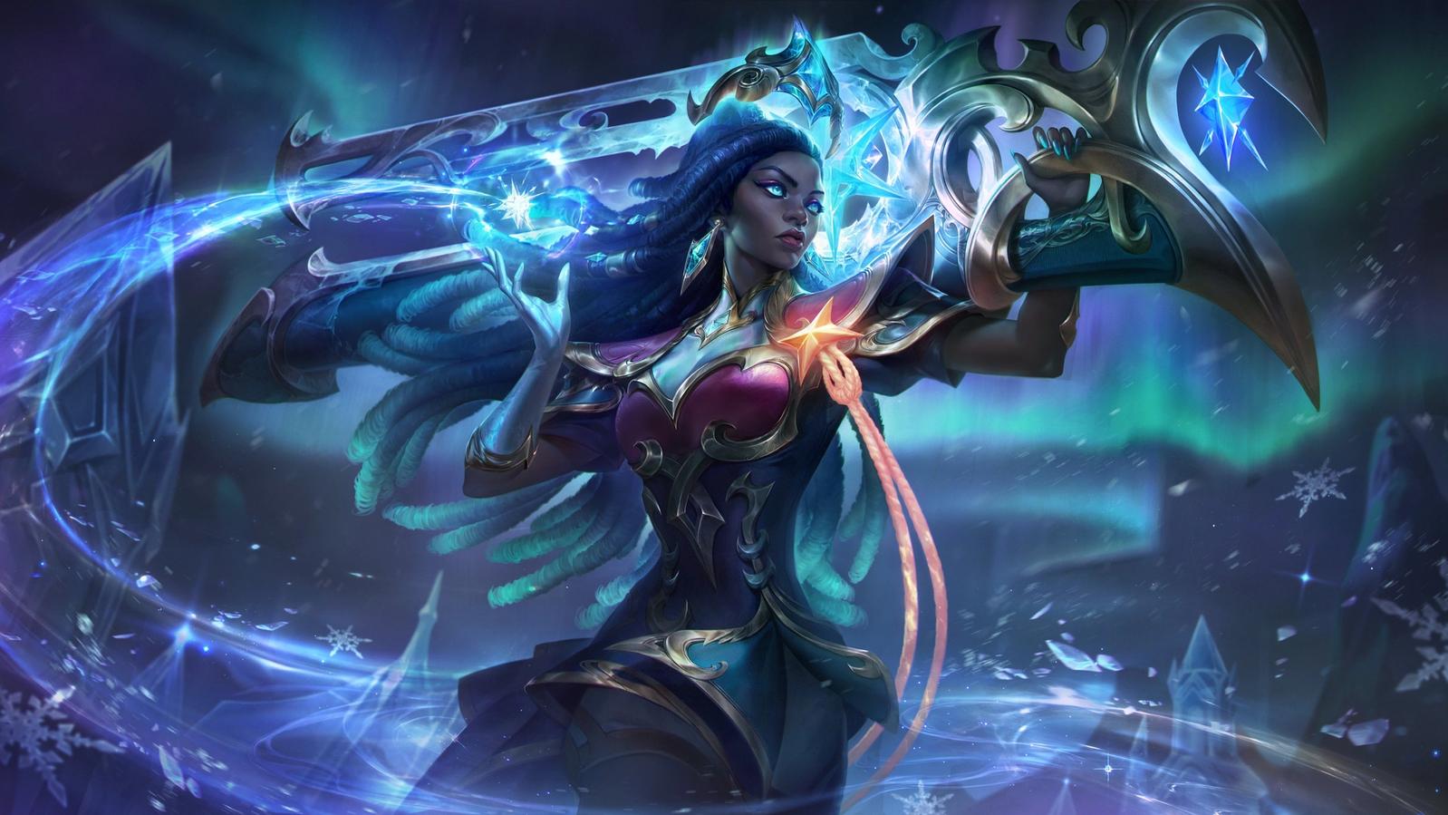 League of Legends Winterblessed Senna.
