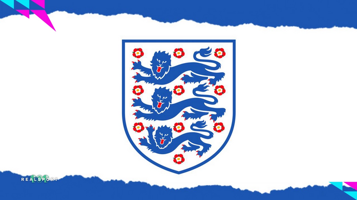 England badge over white background