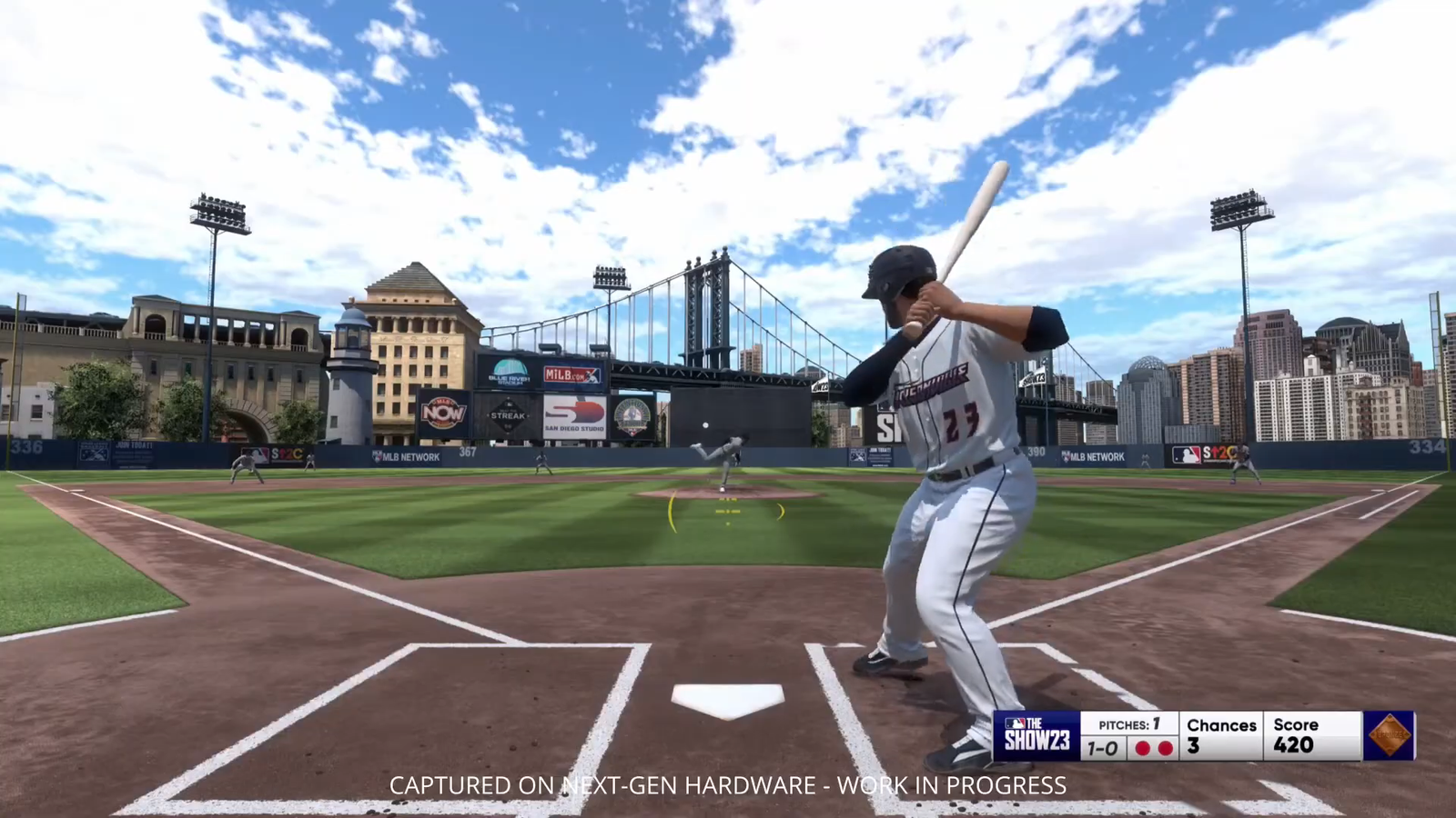 MLB The Show 23 Feature Premiere on the field training