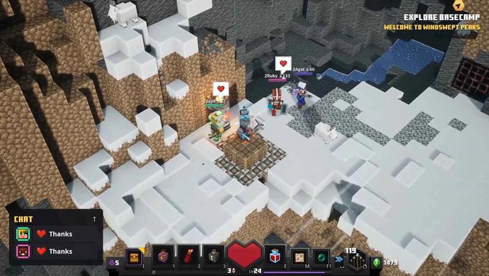 Howling Peaks DLC in Minecraft Dungeons