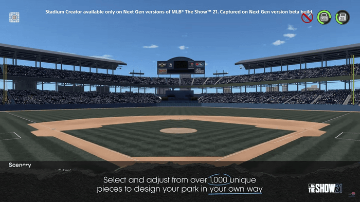 MLB The Show 21 Stadium Creator trailer screenshot