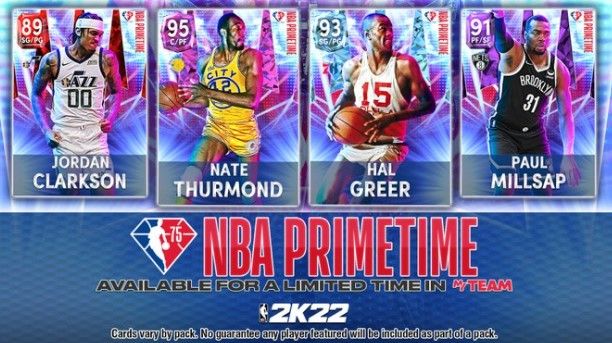 NBA 2K22 MyTEAM Primetime Packs