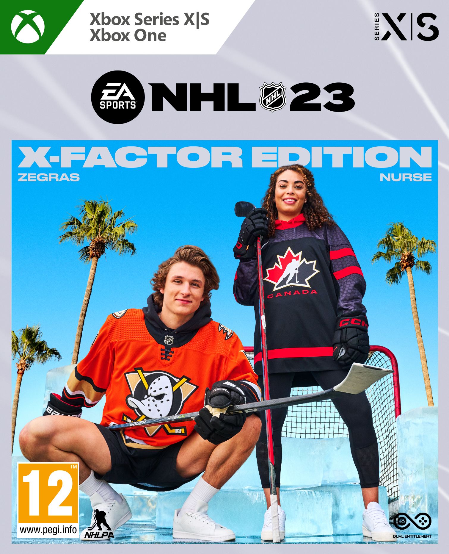 NHL 23 Cover Athletes Trevor Zegras Sarah Nurse X Factor Edition