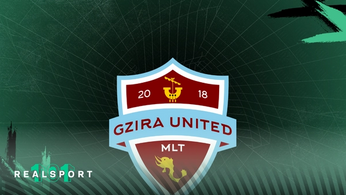 green background with Gzira United badge