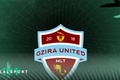 green background with Gzira United badge