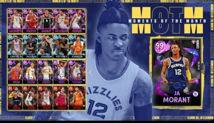NBA 2K22 MyTEAM Moments of the month