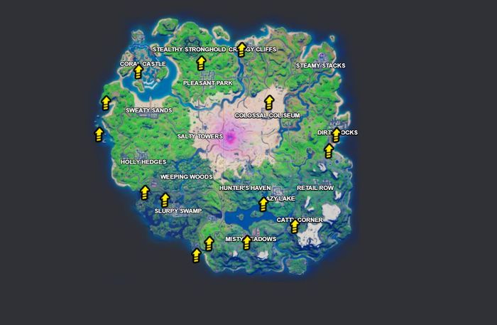 Fortnite Season 5 Week 15 Challenges Upgrades Map