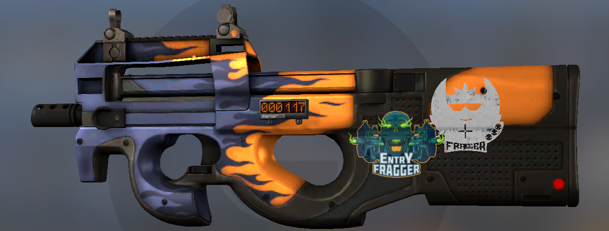 A weapon skin for the CS:GO SMG known as the P90. This weapon is ranked as B in our tier list.