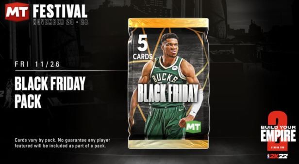 NBA 2K22 MyTEAM Black Friday Packs