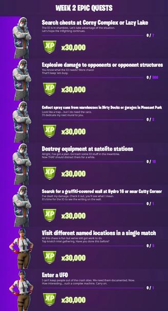 Udated Fortnite Season 7 Week 2 Challenge Guide How To Complete All Epic Legendary Quests