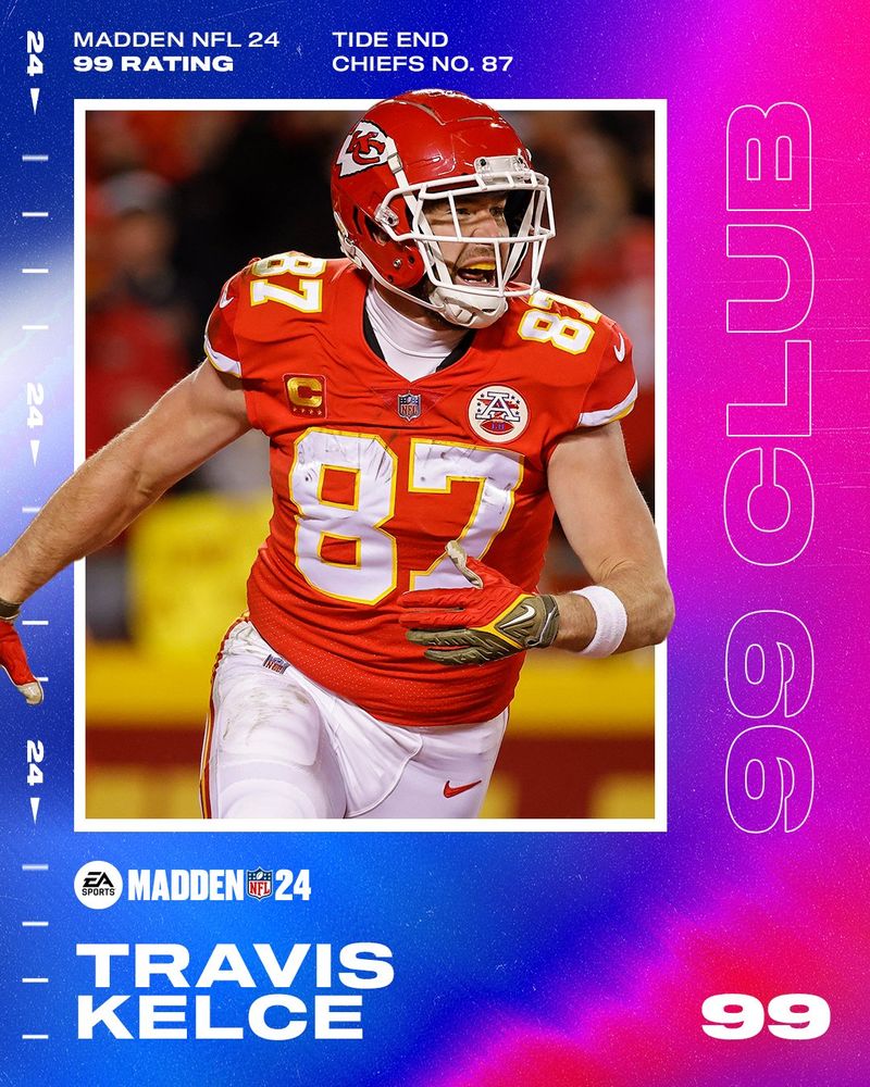 Madden 24' ratings for Chiefs' tight ends cornerbacks announced