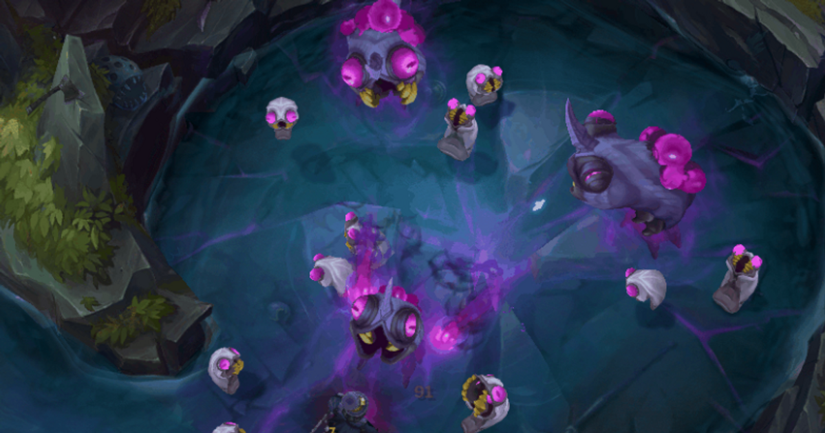 An image of Voidgrubs and Voidmites from the League of Legends 2024 Gamplay Preview.