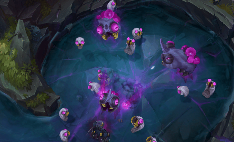 An image of Voidgrubs and Voidmites from the League of Legends 2024 Gamplay Preview.