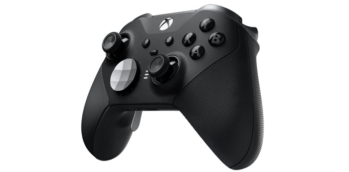Best controller for Call of Duty Vanguard Xbox product image of an elite, black controller.
