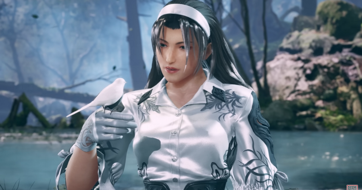 A screenshot of Jun Kazama from her gameplay trailer.