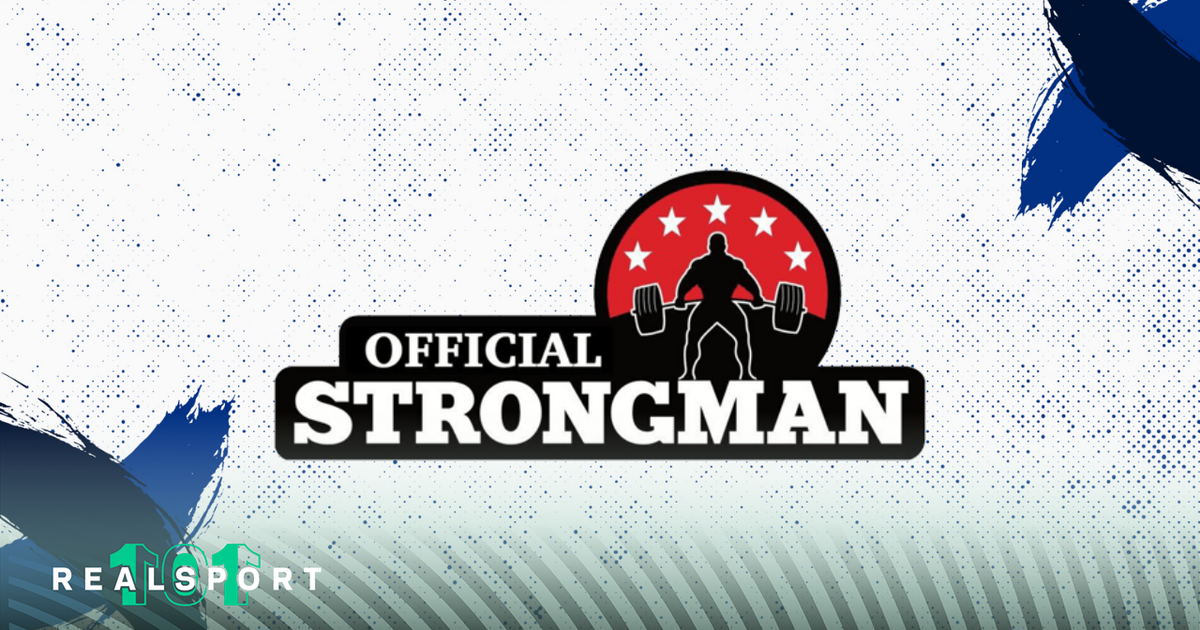 Europe’s Strongest Man logo with white and blue background