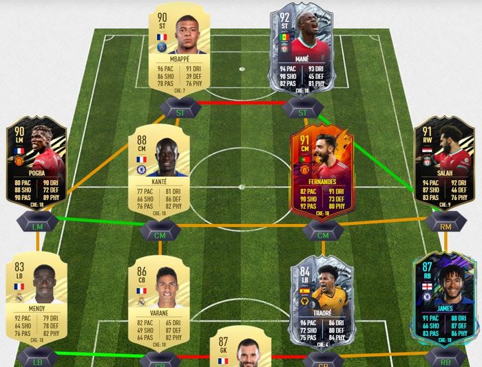 fifa 21 ultimate team squad