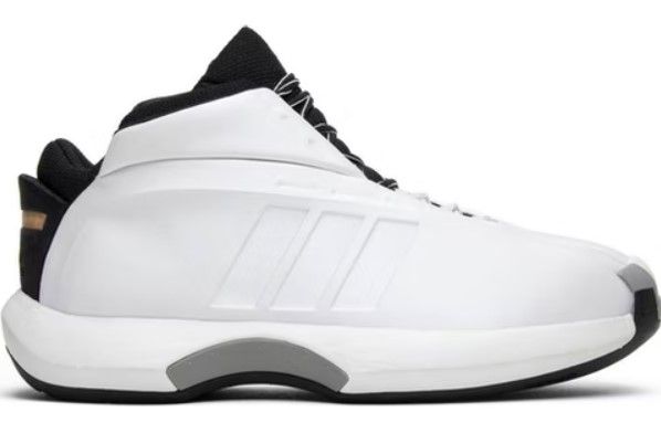 adidas The Kobe "Stormtrooper" product image of a white, black, and grey sneaker.